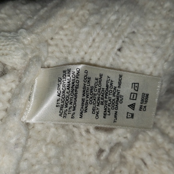 DKNY Jeans Womens Open Knit Open Front Cardigan - Picture 7 of 7